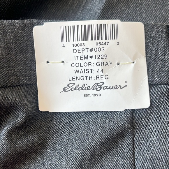 New Eddie Bauer Men's Black Pants Size 44W - Picture 6 of 7